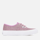 Vans Kids' Authentic Lurex Glitter Trainers - Pink/True White