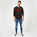 NASA Worm Red Logotype Sweatshirt - Black