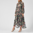 Zimmermann Women's Iris Ruffle Resort Dress - Charcoal Floral