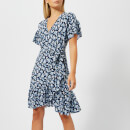 MICHAEL MICHAEL KORS Women's Mini Wrap Dress - True Navy