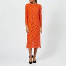 Ganni Women's Jerome Lace Dress - Big Apple Red