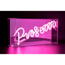 Acrylic Box Neon Prosecco - Pink