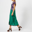 Coach 1941 Women's Lace Embroidered Dress - Emerald Green