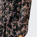 Zimmermann Women's Fleeting Flounce Mini Dress - Black Wisteria Floral