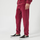 Champion Men's Velour Track Pants - Burgundy