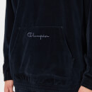 Champion Men's Velour Oversized Hoody - Navy