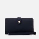 Coach Women's Polished Pebble Phone Wristlet - Navy