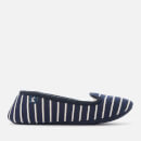 Joules Women's Dreama Fleece Lined Printed Slippers - French Navy Stripe