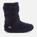 Joules Kids' Padabout Fleece Lined Slipper Socks - French Navy