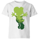 Nintendo Super Mario Yoshi Silhouette Kid's T-Shirt - White