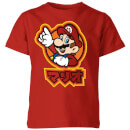 Nintendo Super Mario Mario Kanji Kid's T-Shirt - Red