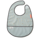 Done by Deer Contour Bib with Velcro - Gold/Grey