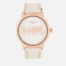 Coach Women's Grand Leather Strap Watch - Rou Chalk