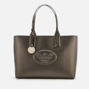 Emporio Armani Women's Freda Logo Eagle Tote Bag - Gun Metal