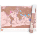 Rose Gold Scratch Map