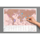 Travel Rose Gold Scratch Map