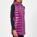 Herno Women's Woven Long Gilet - Violet