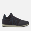Armani Exchange Men's Mid Cut Running Style Trainers - Navy/India Ink