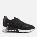 Ash Women's Lucky Star Knitted Trainers - Black