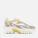 Ash Women's Addict Chunky Runner Style Trainers - Grey/Off White/Yellow