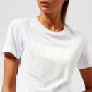 Calvin Klein Jeans Women's Institutional Satin Box Logo T-Shirt - Bright White