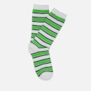 Ganni Women's Classon Stripe Socks - Classic Green