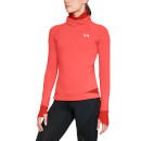 Under Armour Women's ColdGear Reactor Running Top - Reflective Orange