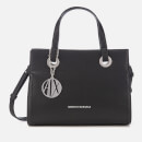 Armani Exchange Women's Small Shopper with Cross Body Bag - Black