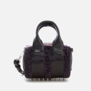 Alexander Wang Women's Baby Rockie Patent and Shearling Tote Bag - Grey Multi