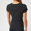 Superdry Women's Vintage Logo Aop Entry T-Shirt - Black Polka Dot
