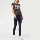 Superdry Women's Vintage Logo Aop Entry T-Shirt - Black Polka Dot