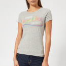 Superdry Women's Stitch Snowy Entry T-Shirt - Palm Grey Snowy