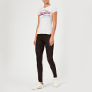 Superdry Women's Vintage Logo Neon Entry T-Shirt - Heather Blaze Grey
