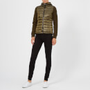 Superdry Women's SD Storm Hybrid Zip Hood Jacket - Khaki/Khaki Grit