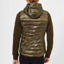 Superdry Women's SD Storm Hybrid Zip Hood Jacket - Khaki/Khaki Grit
