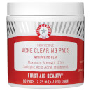 First Aid Beauty Skin Rescue Acne Clearing Pads with White Clay