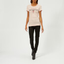 Guess Women's Short Sleeve Crew Neck Embellishment T-Shirt - Bad Baby Pink