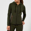 Superdry Sport Women's Gym Tech Luxe Zip Hoody - Khaki/Black