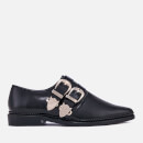 Toga Pulla Women's Polido Double Buckle Flats - Black
