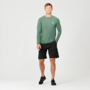 Performance Langarm T-Shirt - Grüner Kalk - XS - Dark Green Marl