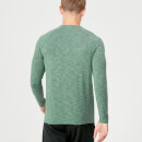 Performance Langarm T-Shirt - Grüner Kalk - XS - Dark Green Marl