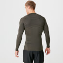 Myprotein Charge Compression Long Sleeve Top - Dark Khaki - XS - Dark Khaki