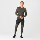 Myprotein Charge Compression Long Sleeve Top - Dark Khaki - XS - Dark Khaki