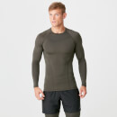 Myprotein Charge Compression Long Sleeve Top - Dark Khaki - XS - Dark Khaki