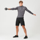 Performance Long-Sleeve ¼ Zip-Top - XS - Black Marl