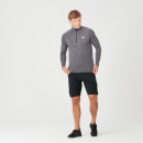 Performance Long-Sleeve ¼ Zip-Top - XS - Black Marl