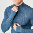 Sculpt Seamless 1/4 Zip Top - Petrol Blue - XS - Petrol Blue