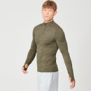 Camisola com fecho de correr Sculpt Seamless ¼ - XS - Light Olive