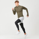 Camisola com fecho de correr Sculpt Seamless ¼ - XS - Light Olive