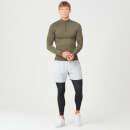 Camisola com fecho de correr Sculpt Seamless ¼ - XS - Light Olive